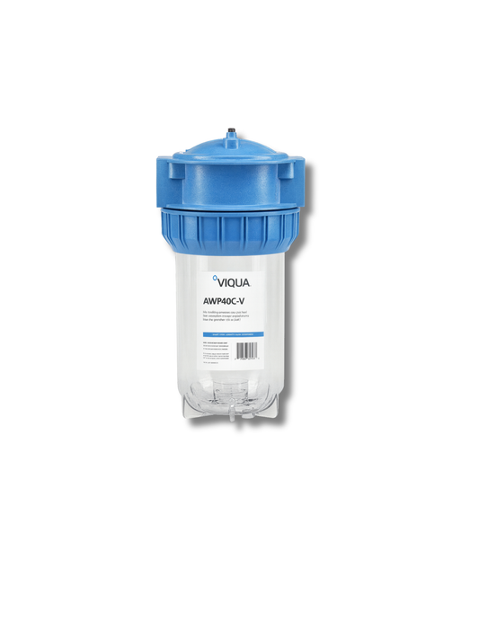 VIQUA AWP40C-V – 10" Big Blue Clear Filter Housing Kit with Bracket & Wrench